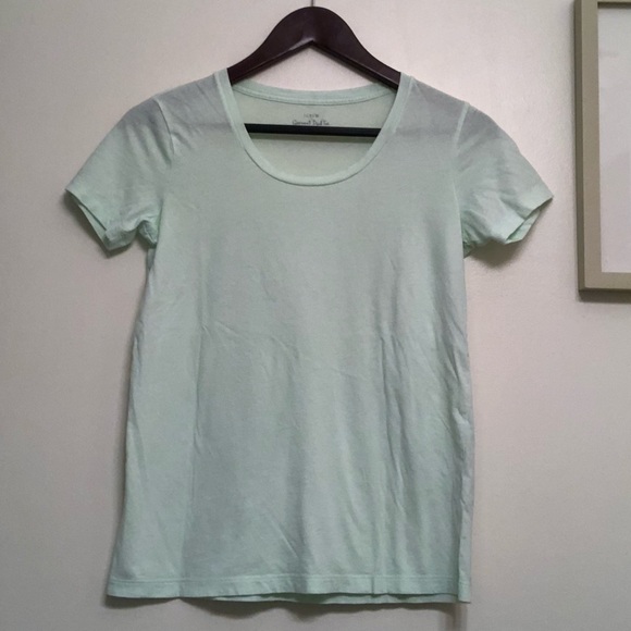 J Crew Mint Green Garment Dyed T, NWOT - Picture 2 of 6